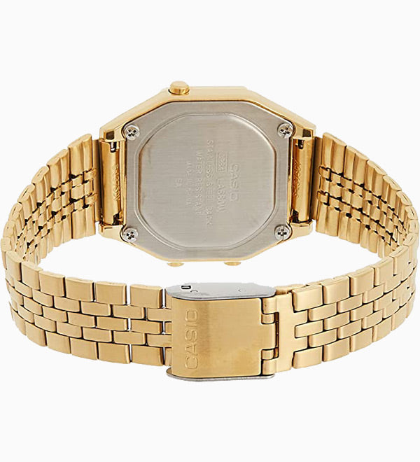 Buy Casio Ladies Mid-Size Gold Tone Digital Retro Watch - LA-680WGA-1D in Pakistan