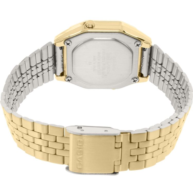 Buy Casio Ladies Mid-Size Gold Tone Digital Retro Watch - LA-680WGA-1D in Pakistan