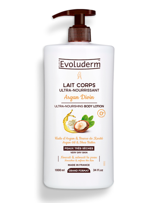 Buy Evoluderm Nourishing Lotion with Argan Oil for Normal to Very Dry Skin - 1L in Pakistan