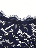 Buy SHEIN MIUSOL Floral Lace Bodice Chiffon Ribbon Waist Maxi Formal Dress in Pakistan