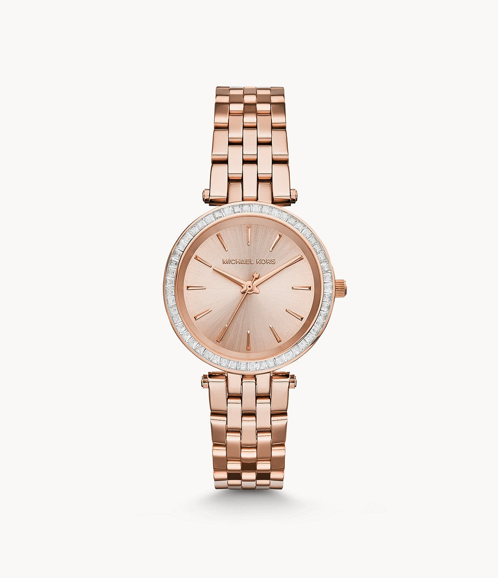 Buy Michael Kors Womens Quartz Stainless Steel Rose Gold Dial 33mm Watch - Mk3366 in Pakistan