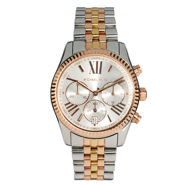 Buy Michael Kors Womens Quartz Lexington Stainless Steel Strap Silver Dial 38mm Watch - Mk5735 in Pakistan