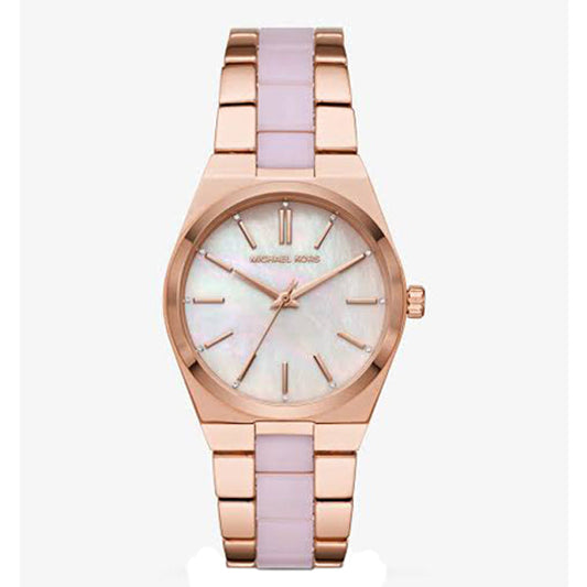 Buy Michael Kors Channing Mother of Pearl Dial Rose Gold Strap Ladies Watch - Mk6652 in Pakistan