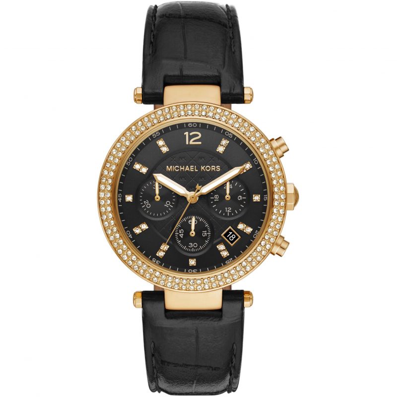 Buy Michael Kors Womens Quartz Parker Leather Strap Black Dial 39mm Watch - Mk6984 in Pakistan