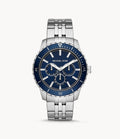 Buy Michael Kors Mens Cunninghum Multifunction Stainless Steel Blue Dial 44mm Watch - Mk7153 in Pakistan