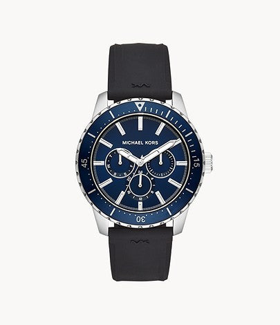 Buy Michael Kors Mens Silicone Strap Blue Dial 44mm Watch - Mk7160 in Pakistan
