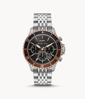 Buy Michael Kors Mens Silver Stainless Steel Black Dial 44mm Watch - Mk8725 in Pakistan