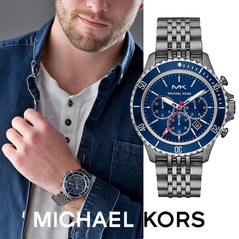 Buy Michael Kors Men’s Quartz Stainless Steel Blue Dial 44mm Watch - MK8727 in Pakistan