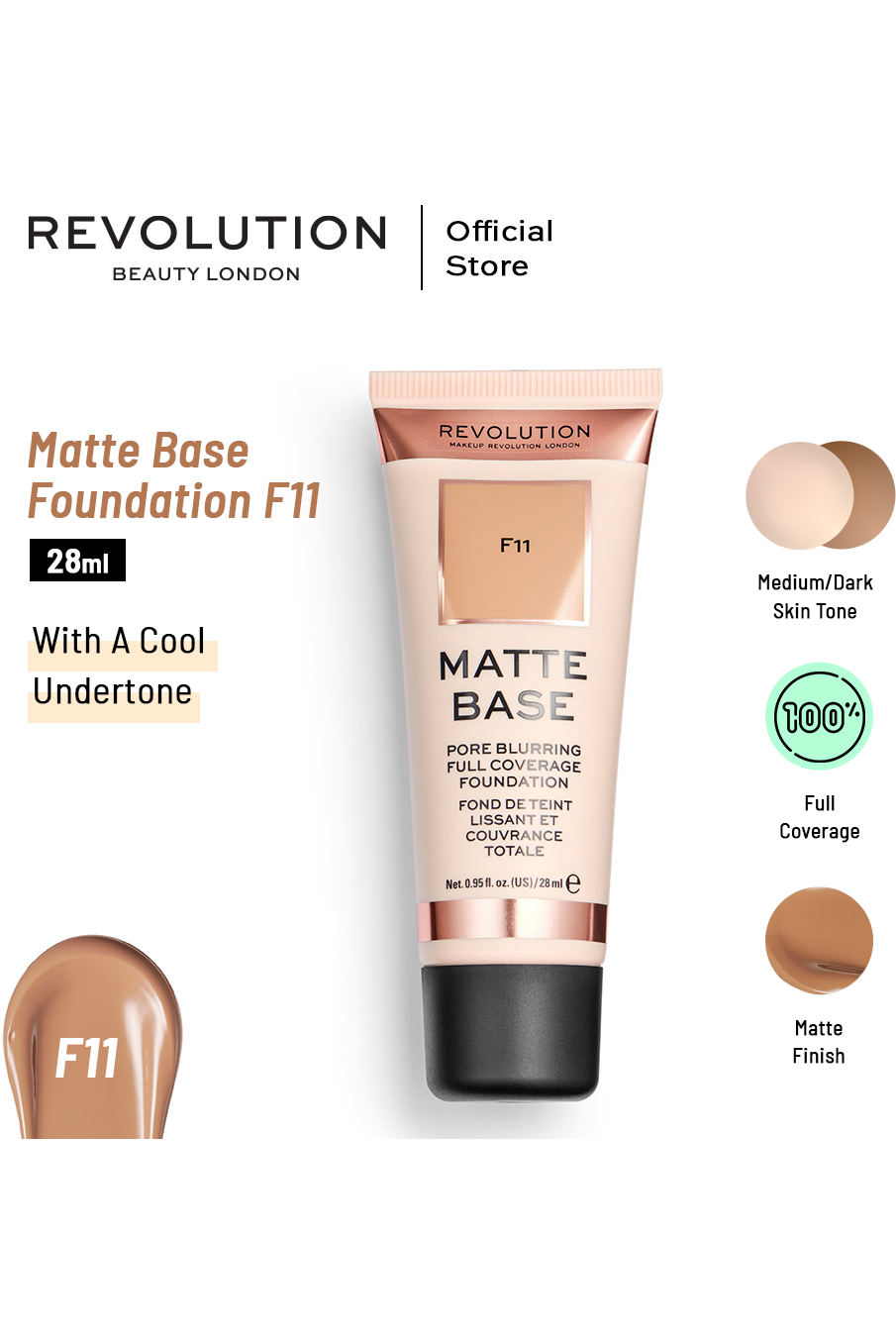 Buy Revolution Matte Base Foundation in Pakistan