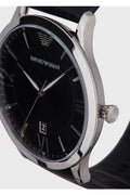 Buy Emporio Armani Men’s Quartz Leather Strap Black Dial 44mm Watch 11210 in Pakistan