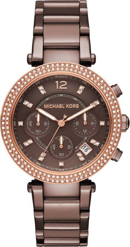 Buy Michael Kors Womens Quartz Chocolate Stainless Steel Chocolate Dial 39mm Watch - Mk5578 in Pakistan