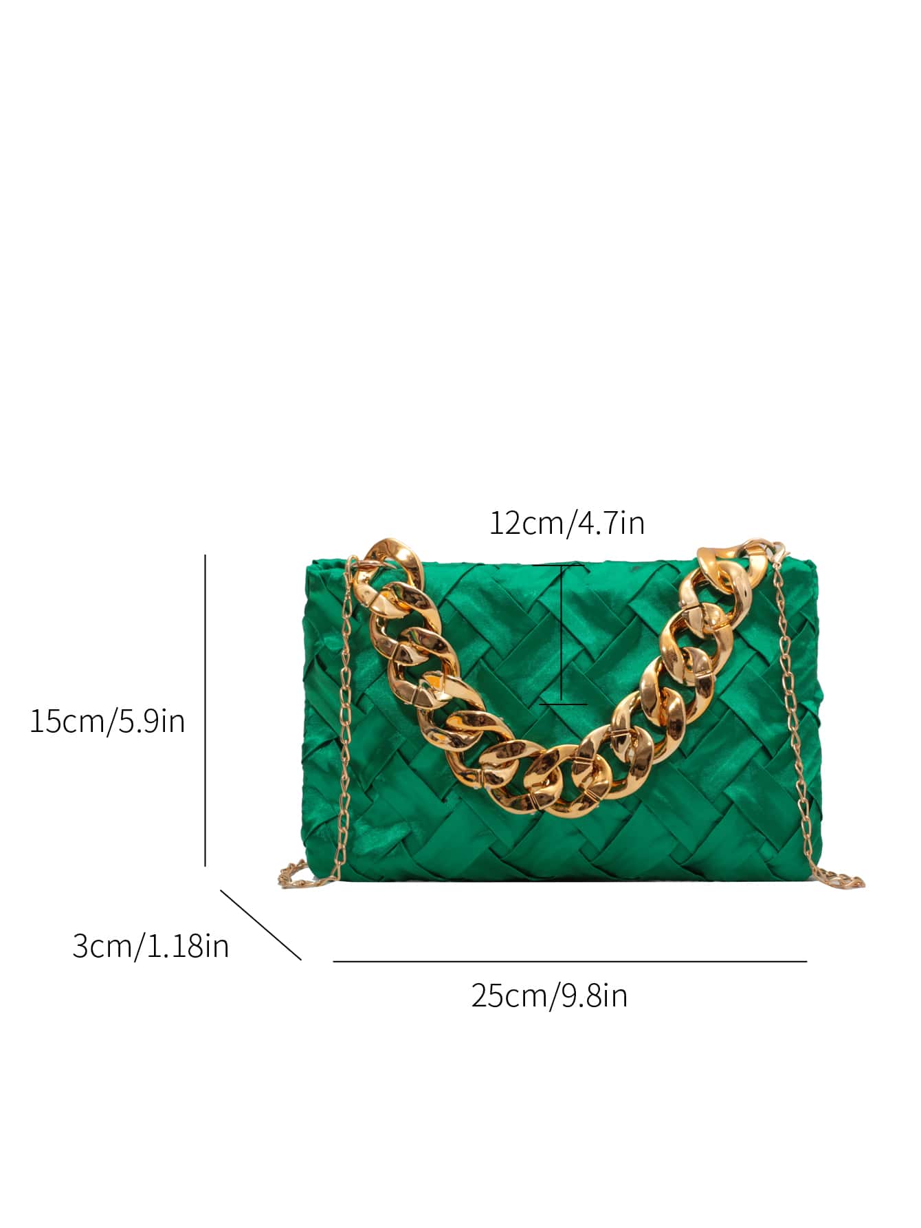 Buy SHEIN Minimalist Braided Design Square Bag in Pakistan