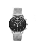 Buy Emporio Armani Men’s Chronograph Stainless Steel Black Dial 43mm Watch - AR11104 in Pakistan