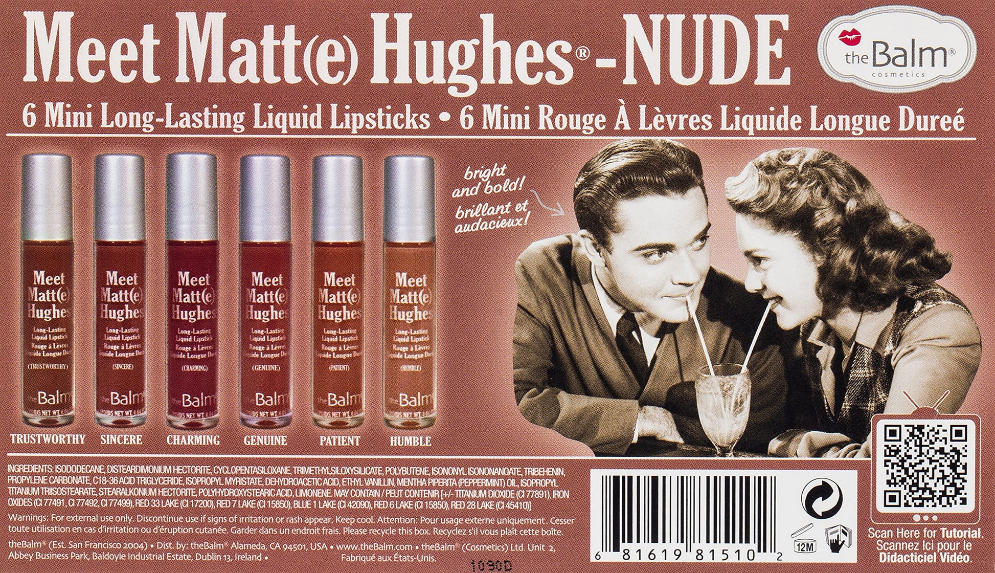Buy The Balm Mini Kit Meet Matte Hughes Liquid Lipsticks - Nude Vol 8 in Pakistan