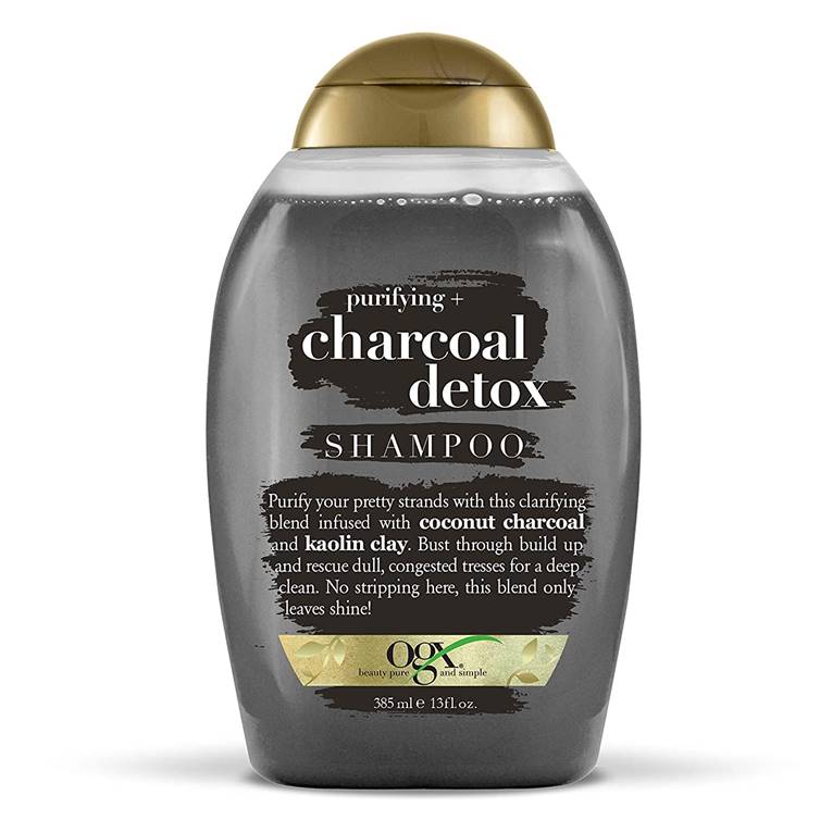 Buy OGX Purifying + Charcoal Detox Shampoo - 385ml in Pakistan