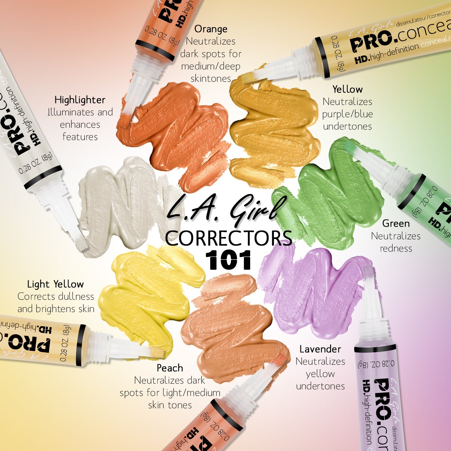 Buy L.A. Girl Cosmetics Pro Conceal HD Definition - Lavender Corrector in Pakistan