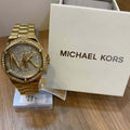 Buy Michael Kors Womens Quartz Stainless Steel Gold Dial 37mm Watch - Mk7229 in Pakistan