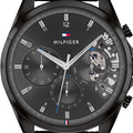 Buy Tommy Hilfiger Quartz Leather Strap Black Dial 44mm Watch for Men - 1710452 in Pakistan