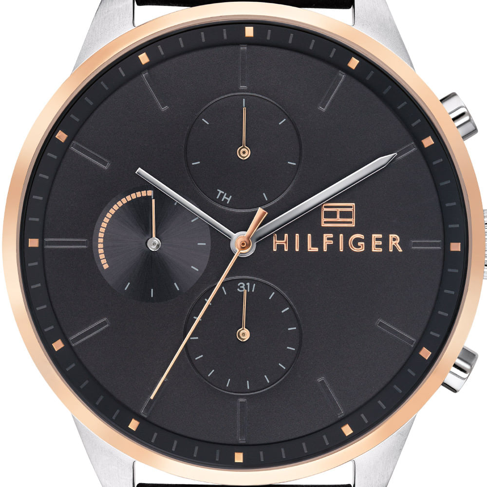 Buy Tommy Hilfiger Quartz Leather Strap Grey Dial 44mm Watch for Men - 1791488 in Pakistan