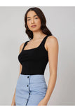Buy Shein Basics Square Neck Solid Tank Top in Pakistan