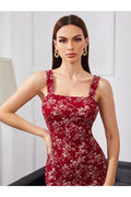 Buy Shein Floral Print Split Hem Cami Dress in Pakistan