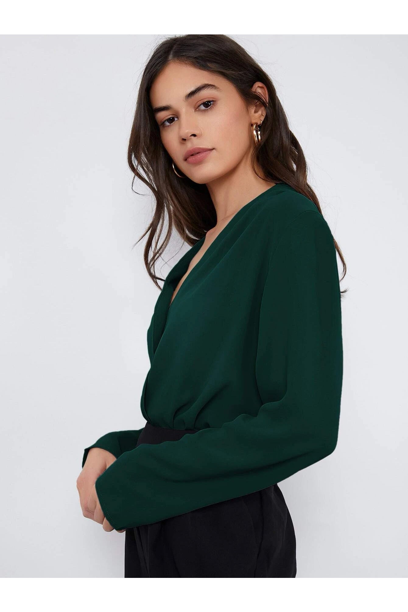 Buy Shein Fold Pleated Solid Top in Pakistan