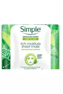 Buy Simple Rich Moisture Kind To Skin Sheet Mask - 23ml in Pakistan