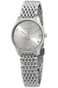 Buy Gucci Women's Swiss Made Quartz Stainless Steel Silver Dial 29mm Watch YA1265019 in Pakistan