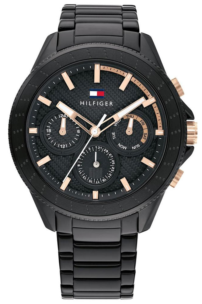 Buy Tommy Hilfiger Quartz Black Stainless Steel Black Dial 44mm Watch for Men - 1791858 in Pakistan