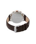 Buy Tommy Hilfiger Mens Quartz Brown Leather Strap White Dial 42mm Watch - 1710360 in Pakistan