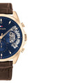 Buy Tommy Hilfiger Mens Quartz Brown Leather Strap Blue Dial 44mm Watch - 1710453 in Pakistan