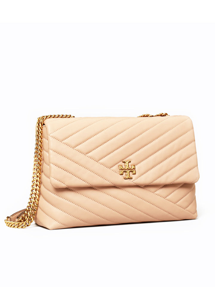 Tory burch kira chevron Flap shoulder bag pink moon