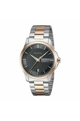 Buy Gucci Unisex Swiss Made Quartz Stainless Steel Grey Dial 38mm Watch YA126446 in Pakistan