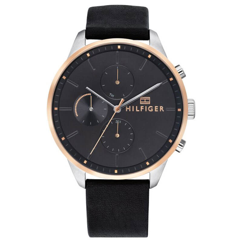 Buy Tommy Hilfiger Quartz Leather Strap Grey Dial 44mm Watch for Men - 1791488 in Pakistan