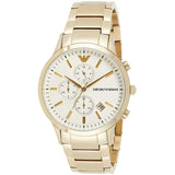 Buy Emporio Armani Mens Chronograph Quartz Stainless Steel Off White Dial 43mm Watch - Ar11332 in Pakistan