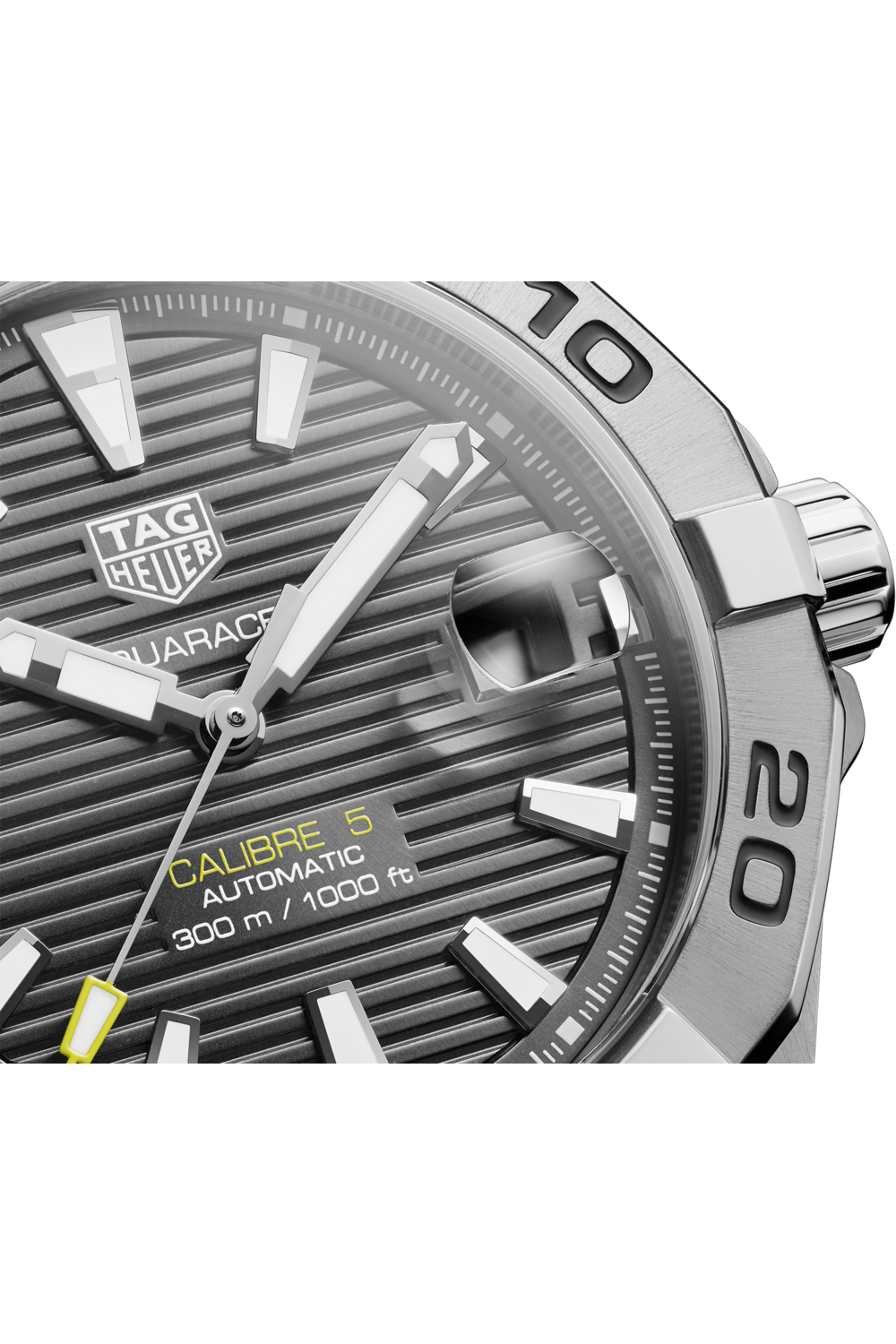 Buy TAG Heuer Aquaracer Calibre 5 Automatic Grey Dial Silver Steel Strap Watch for Men - WBD2113.BA0928 in Pakistan