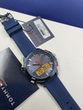 Buy Tommy Hilfiger Mens Quartz Silicone Strap Blue Dial 46mm Watch - 1791761 in Pakistan