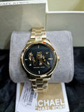 Buy Michael Kors Womens Quartz Runway Gold Stainless Steel Black Dial 38mm Watch - Mk6682 in Pakistan