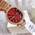 Buy Michael Kors Womens Quartz Parker Stainless Steel Red Dial 39mm Watch - Mk6106 in Pakistan