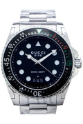 Buy Gucci Men's Swiss Made Quartz Stainless Steel Black Dial 45mm Watch YA136208 in Pakistan