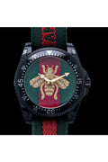 Buy Gucci Men's Quartz Swiss Made Nylon Strap Multi Colour Dial 45mm Watch YA136216 in Pakistan