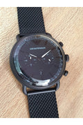 Buy Emporio Armani Men's Chronograph Quartz Stainless Steel Black Dial 43mm Watch AR11264 in Pakistan