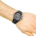 Buy Emporio Armani Mens Chronograph Quartz Stainless Steel Black Dial 43mm Watch - Ar1452 in Pakistan
