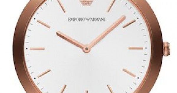 Buy Emporio Armani Quartz Brown Leather Strap Silver Dial 42mm Watch for Men - Ar1743 in Pakistan