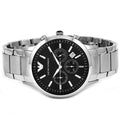 Buy Emporio Armani Classic Silver Stainless Steel Black Dial Chronograph Quartz Watch for Gents – AR2434 in Pakistan