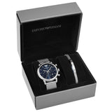 Buy Emporio Armani Men’s Chronograph Quartz Stainless Steel Blue Dial 43mm Watch - AR80038 in Pakistan