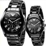Buy Emporio Armani Chronograph Quartz Ceramic Chain Black Dial 43mm Watch for Men - Ar1400 in Pakistan