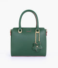 Buy Army Green Handbag With Flower Charm - Dark Olive Green in Pakistan