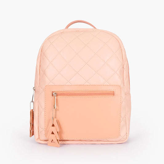 Buy Quilted Mini Backpack - Baby Pink in Pakistan