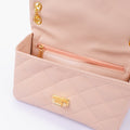 Buy Baby Pink Quilted Mini Bag With Chain - Pink in Pakistan